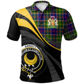 Clan Arnott Tartan Polo Shirt - Royal Coat Of Arms Style JP71 Arnott Tartan Tartan Polo